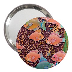 Tropical Fish 3  Handbag Mirrors by uniart180623