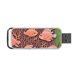 Tropical Fish Portable Usb Flash (one Side) by uniart180623