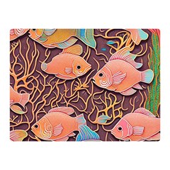 Tropical Fish Two Sides Premium Plush Fleece Blanket (mini) by uniart180623