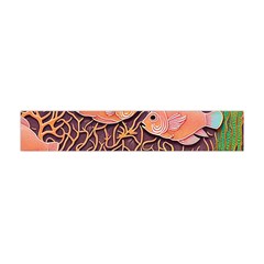 Tropical Fish Premium Plush Fleece Scarf (mini) by uniart180623