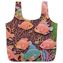 Tropical Fish Full Print Recycle Bag (xxl) by uniart180623