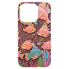 Tropical Fish Iphone 14 Pro Black Uv Print Case