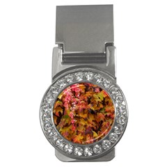 Red and Yellow Ivy  Money Clips (CZ) 