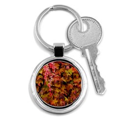 Red and Yellow Ivy  Key Chain (Round)