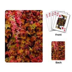 Red And Yellow Ivy  Playing Cards Single Design (rectangle)