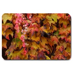 Red And Yellow Ivy  Large Doormat by okhismakingart