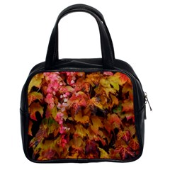 Red and Yellow Ivy  Classic Handbag (Two Sides)