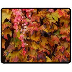 Red and Yellow Ivy  Fleece Blanket (Medium)