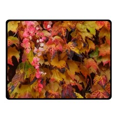 Red and Yellow Ivy  Fleece Blanket (Small)