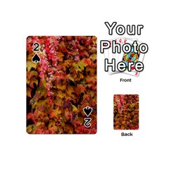 Red and Yellow Ivy  Playing Cards 54 Designs (Mini)