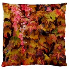 Red and Yellow Ivy  Large Cushion Case (One Side)