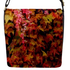 Red and Yellow Ivy  Flap Closure Messenger Bag (S)