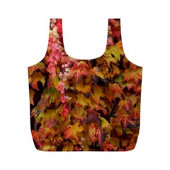 Red and Yellow Ivy  Full Print Recycle Bag (M)