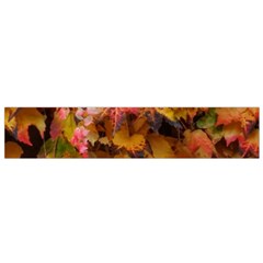 Red and Yellow Ivy  Small Premium Plush Fleece Scarf