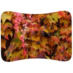 Red and Yellow Ivy  Velour Seat Head Rest Cushion