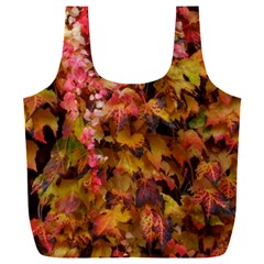 Red And Yellow Ivy  Full Print Recycle Bag (xxl) by okhismakingart