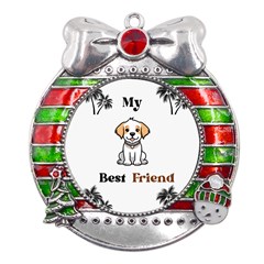 20230903 201815 0000 Metal X mas Ribbon With Red Crystal Round Ornament