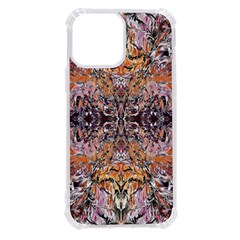 Ochre On Pink Arabesque Iphone 13 Pro Max Tpu Uv Print Case by kaleidomarblingart