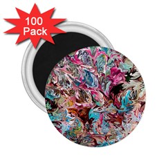 Pink Petals Blend 2 25  Magnets (100 Pack)  by kaleidomarblingart