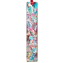 Pink Petals Blend Large Book Marks by kaleidomarblingart