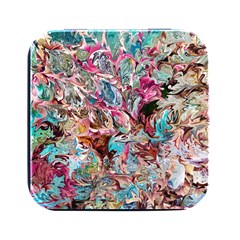 Pink Petals Blend Square Metal Box (black)