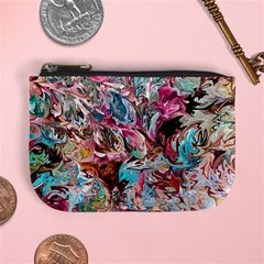 Pink Petals Blend Mini Coin Purse by kaleidomarblingart