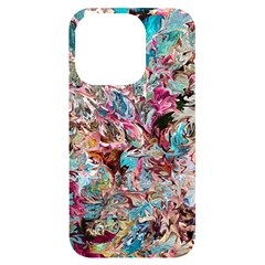 Pink Petals Blend Iphone 14 Pro Black Uv Print Case