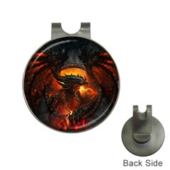 Dragon Art Fire Digital Fantasy Hat Clips With Golf Markers by Bedest