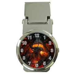 Dragon Art Fire Digital Fantasy Money Clip Watches by Bedest