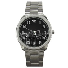 New York Skyline Sport Metal Watch by Bedest