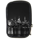 New York Skyline Compact Camera Leather Case Front