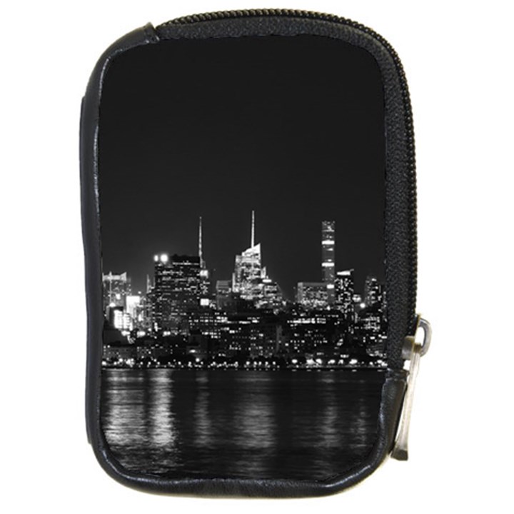 New York Skyline Compact Camera Leather Case