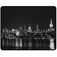 New York Skyline Two Sides Fleece Blanket (medium) by Bedest