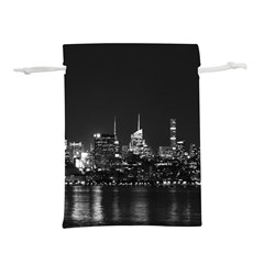 New York Skyline Lightweight Drawstring Pouch (m) by Bedest