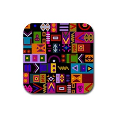 Abstract A Colorful Modern Illustration--- Rubber Coaster (square) by Bedest