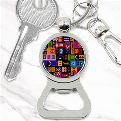 Abstract A Colorful Modern Illustration--- Bottle Opener Key Chain by Bedest