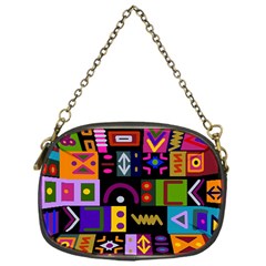 Abstract A Colorful Modern Illustration--- Chain Purse (one Side) by Bedest