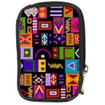 Abstract A Colorful Modern Illustration--- Compact Camera Leather Case Front