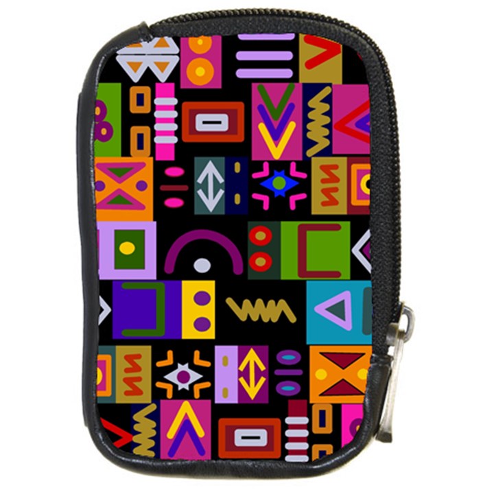 Abstract A Colorful Modern Illustration--- Compact Camera Leather Case