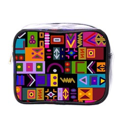 Abstract A Colorful Modern Illustration--- Mini Toiletries Bag (one Side) by Bedest