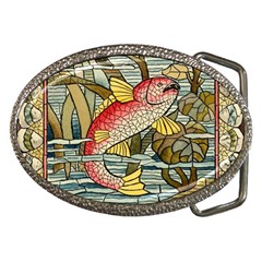 Fish Underwater Cubism Mosaic Belt Buckles by Bedest