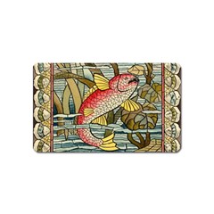 Fish Underwater Cubism Mosaic Magnet (name Card) by Bedest