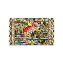 Fish Underwater Cubism Mosaic Sticker Rectangular (10 Pack) by Bedest