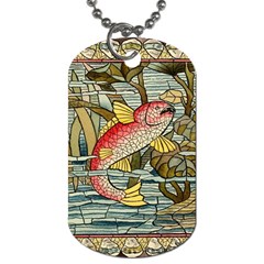 Fish Underwater Cubism Mosaic Dog Tag (two Sides) by Bedest