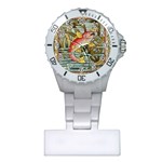 Fish underwater cubism mosaic Plastic Nurses Watch Front