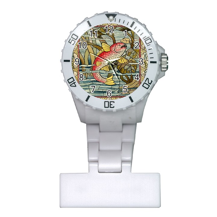 Fish underwater cubism mosaic Plastic Nurses Watch