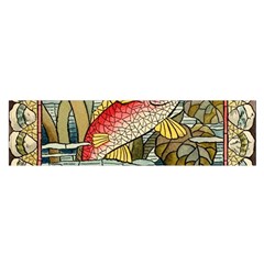 Fish Underwater Cubism Mosaic Oblong Satin Scarf (16  X 60 ) by Bedest