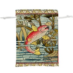 Fish Underwater Cubism Mosaic Lightweight Drawstring Pouch (xl) by Bedest