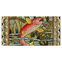 Fish Underwater Cubism Mosaic Banner And Sign 6  X 3  by Bedest