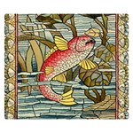 Fish underwater cubism mosaic Premium Plush Fleece Blanket (Small) 50 x40  Blanket Front